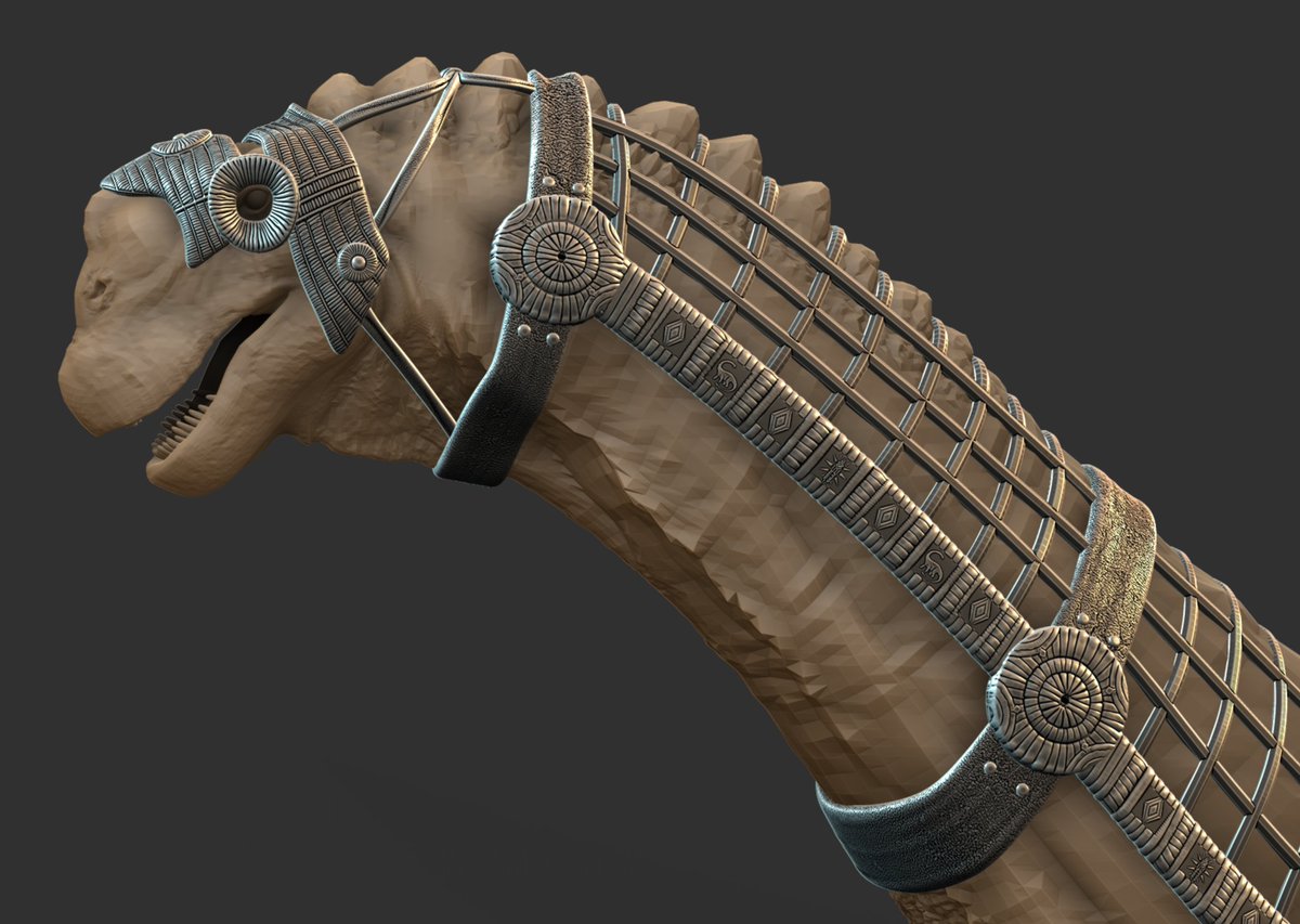 DarkEdgeTV's tweet image. Here's another project I've loved working with @oreloki to give @Claymore_Art's big dino that extra personal touch💕💕
#arksurvivalascended #playark #arkmodding