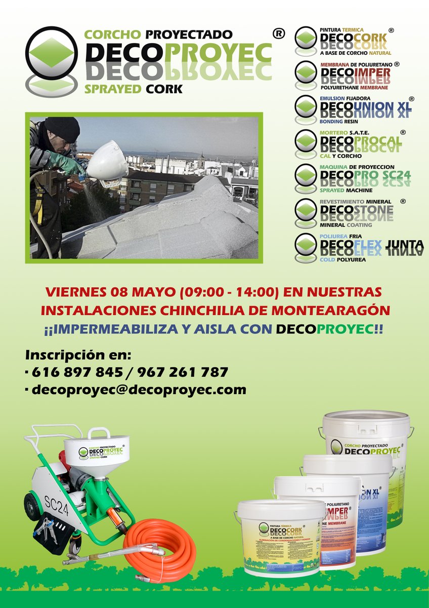 DECOPROYEC's tweet photo. ¡YA TENEMOS FECHA PARA EL SIGUIENTE CURSO!. Aprovecha y ve reservando tu plaza en decoproyec@decoproyec.com o 616 89 78 45. ¡SALUD PARA TU CASA, SALUD PARA TI!. 🏡 https://t.co/WvMURswKlB