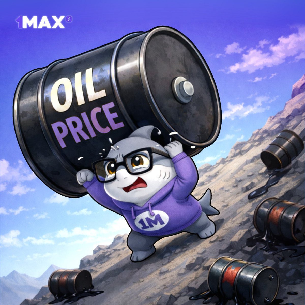 1MAX_GLOBAL's tweet photo. Oil prices are surging and dipping wildly, as global uncertainty fuels market volatility—the new normal. 

Trading demands more than quick clicks: it's about grasping the market, learning from peers, and staying steady amid the chaos.

That's why 1MAX transcends a mere exchange—it's a thriving community where traders share insights, grow together, and embrace the thrill of a fast-paced world.