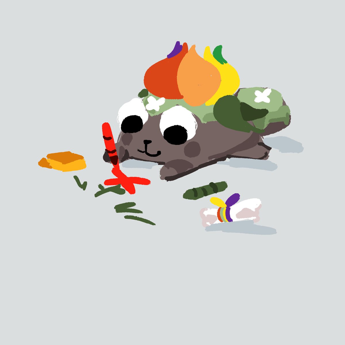 I wish i had a crayon set and dog bone to distract...  🥺💭