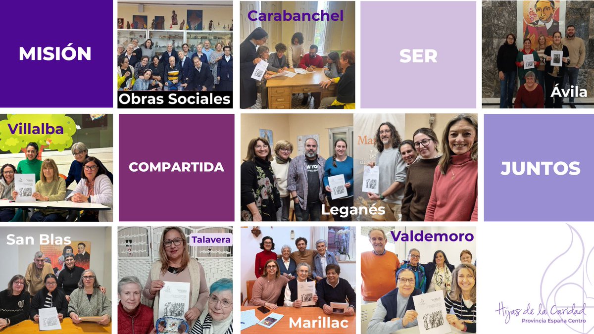 🔝 En nuestra Provincia, las #ComunidadesVicencianas, de Hermanas y laicos, van dando forma a una manera nueva y, profundamente evangélica, de vivir hoy el #CarismaVicenciano.

La #MisiónCompartida no es un proyecto: es una experiencia que ya se vive💓

#AsambleaLaicos #SerJuntos