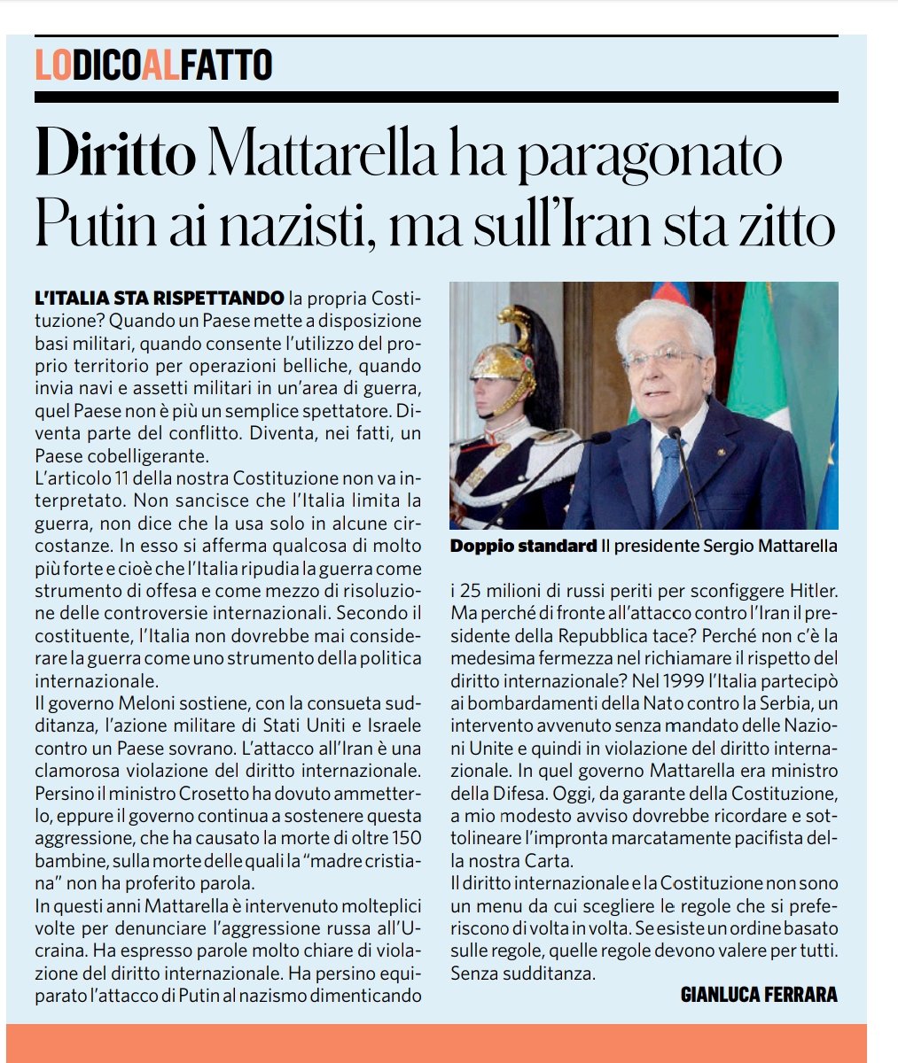 MarceVann's tweet image. #Mattarella di nuovo scivolato nella fase criogenica

Dopo un lungo periodo di veglia, in cui ha fantasiosamente paragonato la guerra di Hitler a quella del conflitto ucraino, il nostro loquacissimo Presidente decide infine di tornare nella fase "silenzio sepolcrale strategico".