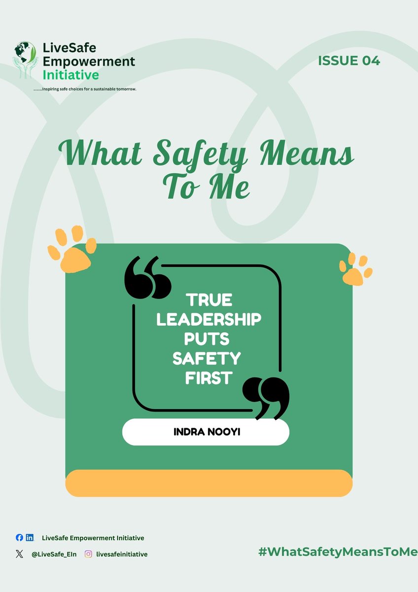 LiveSafe_EIn's tweet photo. Putting safety first is an act of responsibility and love. It means choosing people over convenience, prevention over regret, and protection over silence.

Because true leaders  understand that when people feel safe, they can truly live, grow, and thrive.

#WhatSafetyMeansToMe https://t.co/bijL2fKWrt