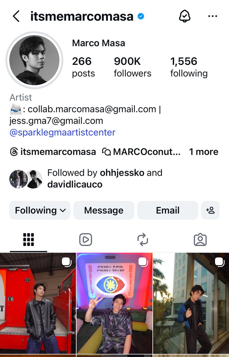 mickeyme01's tweet photo. Congratulations Marco 900k sa IG 🫶🏻 Road to 1m 💕

Please follow marco sa mga hindi pa naka follow ☺️ @_marcomasa 

#marcomasa #pbb #pbbcollab #gma #gmanetwork https://t.co/Beiq3oiCck