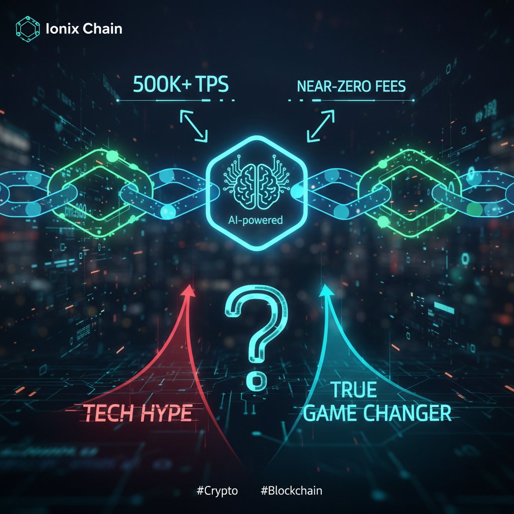 kimberly_n90233's tweet photo. Is Ionix Chain really the 1st AI-powered Layer-1 blockchain with 500K+ TPS &amp; near-zero fees?  Tech hype or true game changer for crypto efficiency? #Crypto #Blockchain https://t.co/9kakHzy0tk