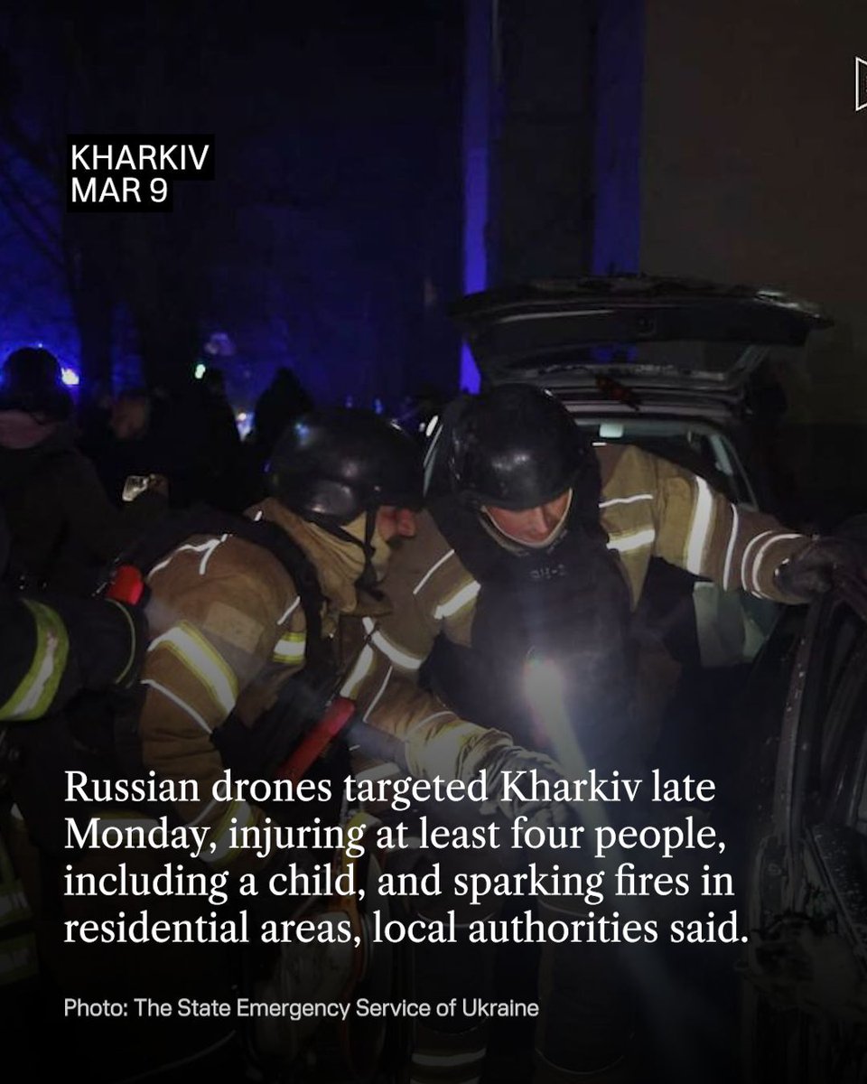 🔴 Russia launched attacks against Ukraine overnight.

10 people were injured in Dnipro and four more, including a 17-year-old girl, in Kharkiv.