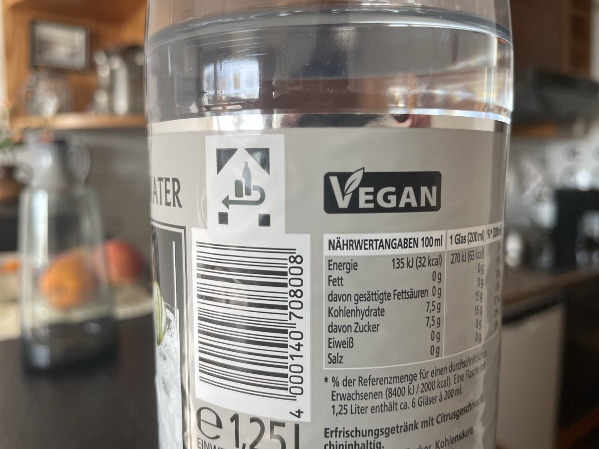 I much prefer the vegan tonic water. The pulled pork in the other brands ruins the drinks.