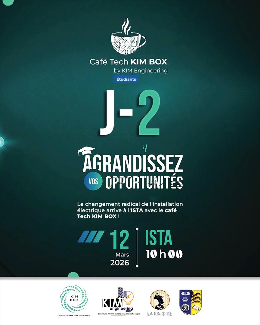 engineering_kim's tweet photo. J-2 avant la révolution électrique !
Le changement débarque à l'ISTA avec le Café Tech KIM BOX.
Etudiants ingénieurs, ne manquez pas cette opportunité unique!
📍Rendez-vous le 12 mars à 10h00.
#CafeTech #KimBox #ISTA #cafélakinoise #Innovation https://t.co/gj7ptOt5PC