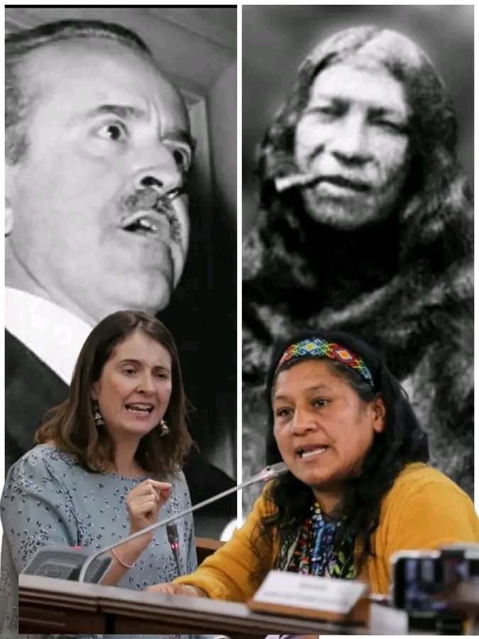 <a href="/julipalacioc/">Juliana Palacio</a> Para que entiendan un poco el movimiento político de Iván Cepeda al designar como candidata VICEPRESIDENCIAL a Aída Quilcué. 
El abuelo de Paloma Valencia, Guillermo León Valencia, persiguió, torturó y encarceló al abuelo de Aída Quilcué, Manuel Quintín Lame, porque este siendo