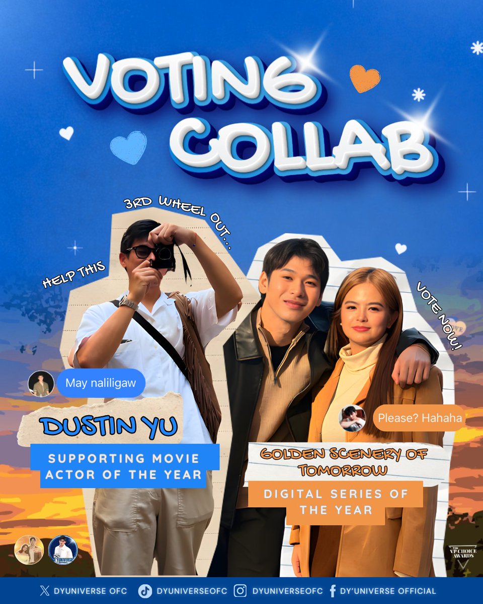 🤝 𝑺𝑻𝑨𝑹𝑫𝑼𝑺𝑻𝑺 × 𝑾𝑰𝑳𝑩𝑬𝑨𝑹 𝑪𝑶𝑳𝑳𝑨𝑩 𝑪𝑯𝑬𝑪𝑲-𝑰𝑵🤝

Stardusts, just 3 days left before voting closes, so let’s continue supporting this collab with <a href="/wilbea_vt/">WILBEA VOTING TEAM</a> through the last stretch.

✨ Please continue voting for 𝙂𝙤𝙡𝙙𝙚𝙣 𝙎𝙘𝙚𝙣𝙚𝙧𝙮 𝙤𝙛