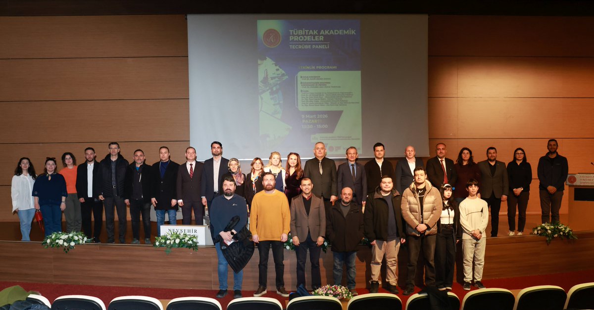 #NEVÜ'de düzenlenen “TÜBİTAK Akademik Projeler Tecrübe Paneli”nde konuşan Rektör <a href="/semihaktekin/">Semih AKTEKİN</a>, proje üretiminin yalnızca akademik yükselme açısından değil, bilimsel katkı ve toplumsal fayda açısından da büyük önem taşıdığını söyledi👉nevsehir.edu.tr/tr/54607