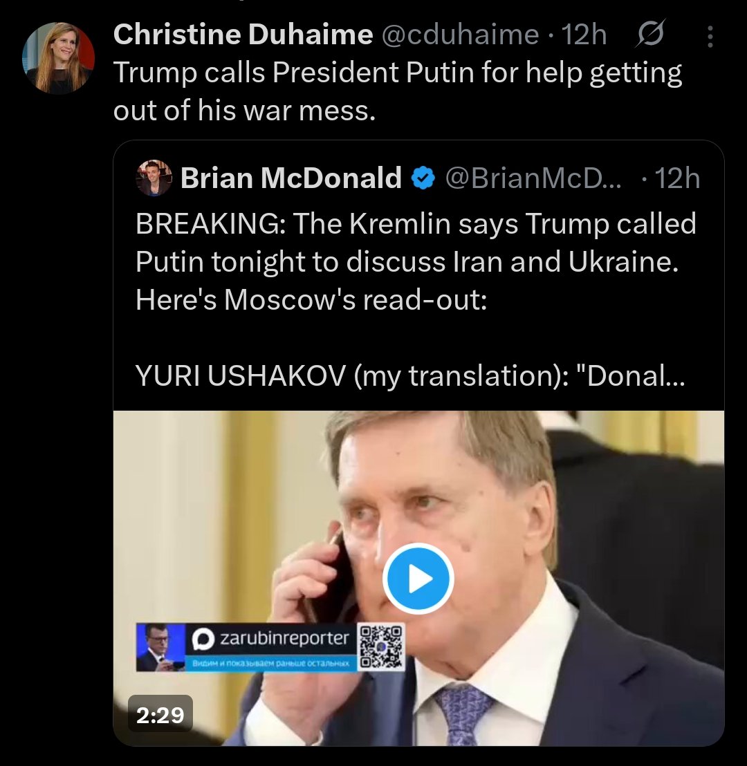Let' put this clearly— that there'll be no DIALOGUE.
Iran didn't attack US/Israel, the latter did &amp; as such, they won't decide its end

The war must be fought once &amp; for all against US/Jew &amp; their vassals— then have a structured discussion about M'East. Until then...
~10.03.2026