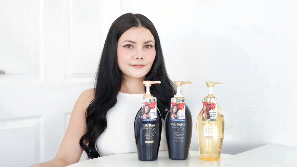 bhatranits's tweet photo. ผมสวยแบบมาก 🖤TSUBAKI PREMIUM EX DAMAGE CARE &amp; REPAIR ให้ผมช็อตเสียกลับนุ่มลื่นดูสุขภาพดี กลิ่นหอมฟุ้ง ฟีลออกจากซาลอนเลย ✨ ใครที่มีผมช็อตเสียขาดง่าย ต้องลองซึบากิคู่นี้เลยรู้สึกได้ตั้งแต่แรกใช้ หรือสูตรสีทอง VOLUME &amp; REPAIR ก็เริ่ดมาก
#ล็อกผมออร่าเงาฉ่ำ #TSUBAKIThailand https://t.co/bNU8mntksa