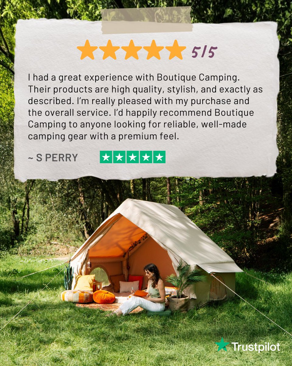 weareboutique's tweet image. Thank you for sharing your experience, keep up the adventures for 2026! 🏕

#glamping #Camping #Tent