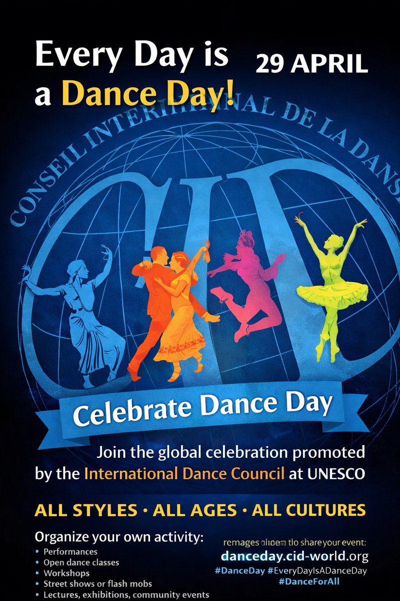 CouncilCid's tweet photo. Dance Day!!💃🕺  
29 April 
🌐https://t.co/88ShDTdQSX https://t.co/kHAEynPMRU