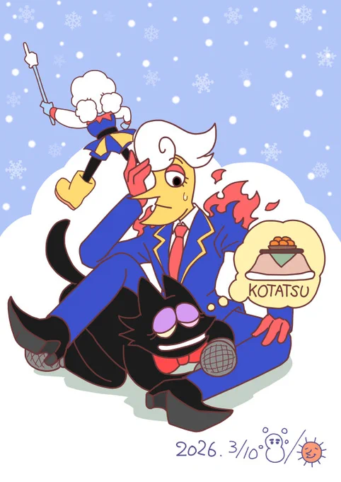 三月の雪!
