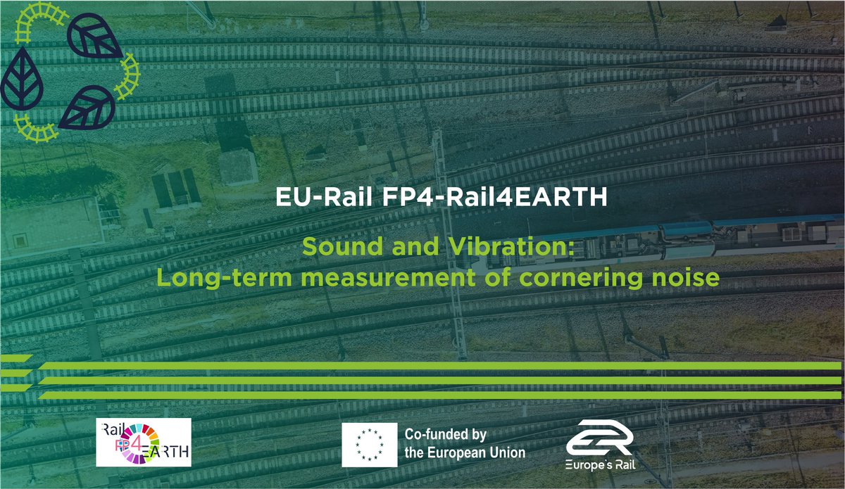 EURail_JU's tweet image. 🔍 What causes curve squeal in railway tracks?

Luleå University of Technology (LUT) &amp;amp; @Trafikverket installed a measuring station in Södertälje within #EURail #FP4Rail4EARTH. Data on sound, #rail vibrations &amp;amp; weather may help predict squeal and support targeted mitigation.