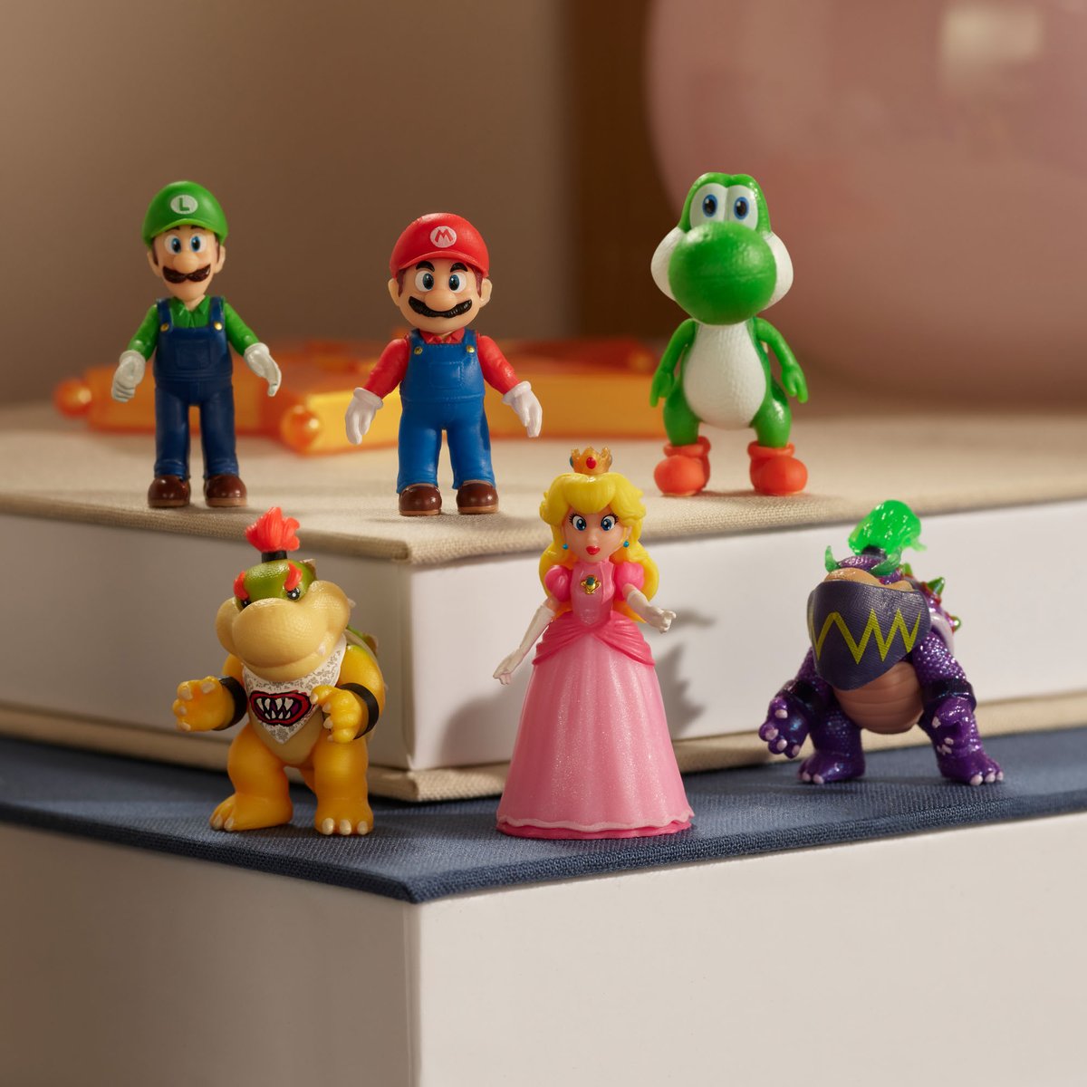 商品情報】 ミニフィギュア(マリオ/ルイージ/ヨッシー/ピーチ/クッパJr