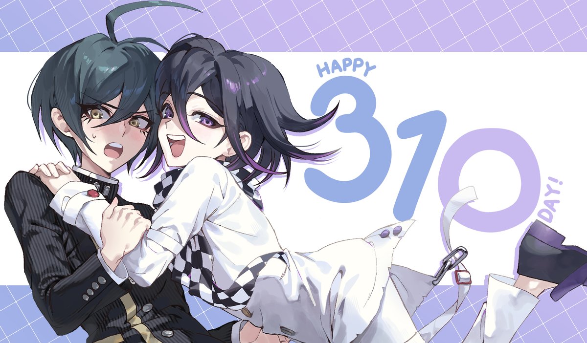 와! 사이오마의 날!
2월 일본 사옴 온리에서 ヴァハラッティ님(@  inu_lovelovedog)이 주최해주신 무료배포 책에 기고한 그림입니다!
💙사이오마 영원하라💜