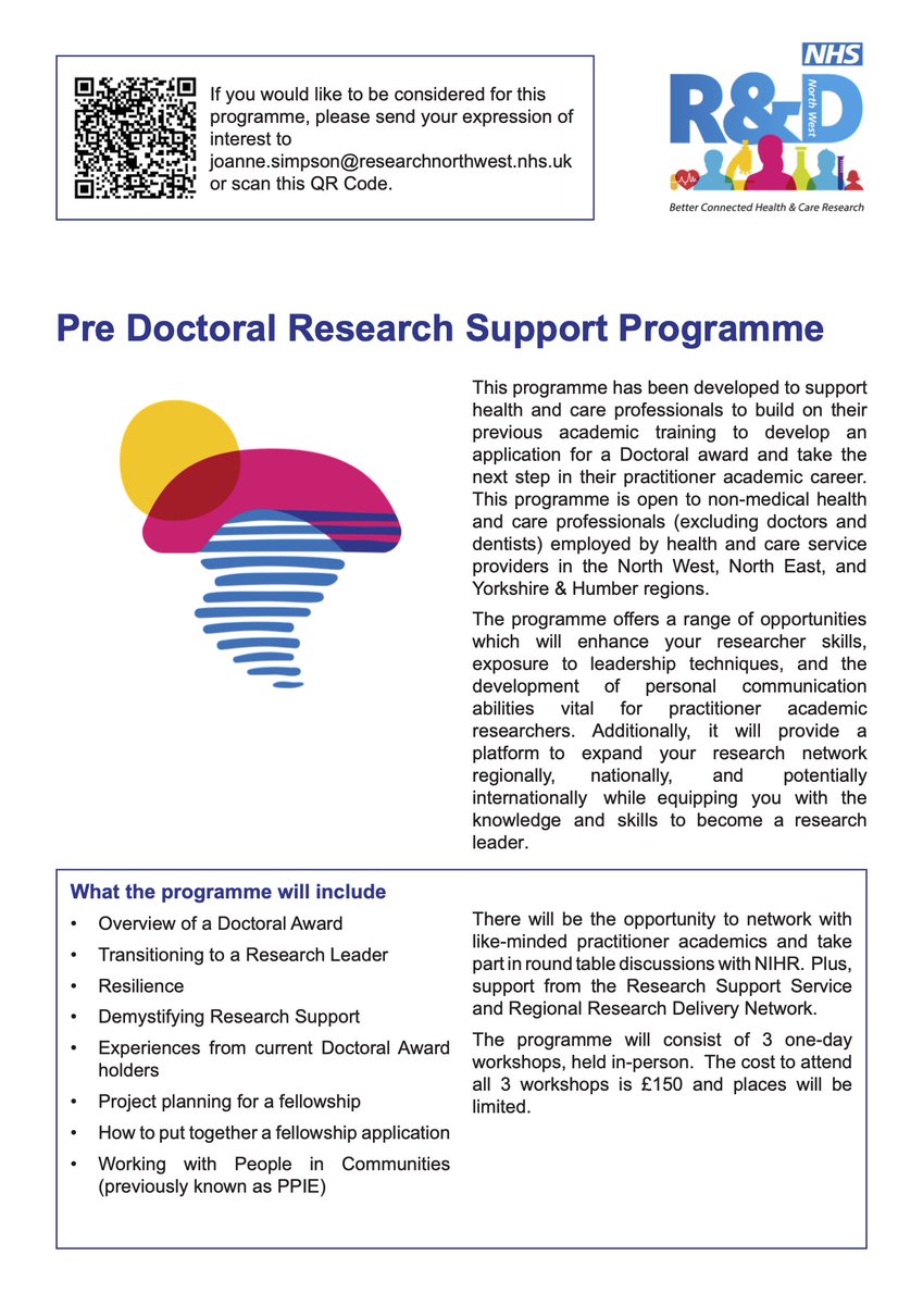 NHS R&D North West tweet media