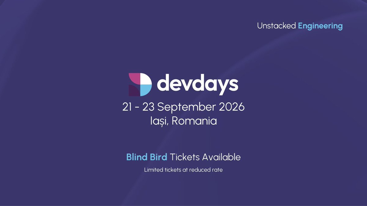 devdays | Unstacked Engineering tweet media
