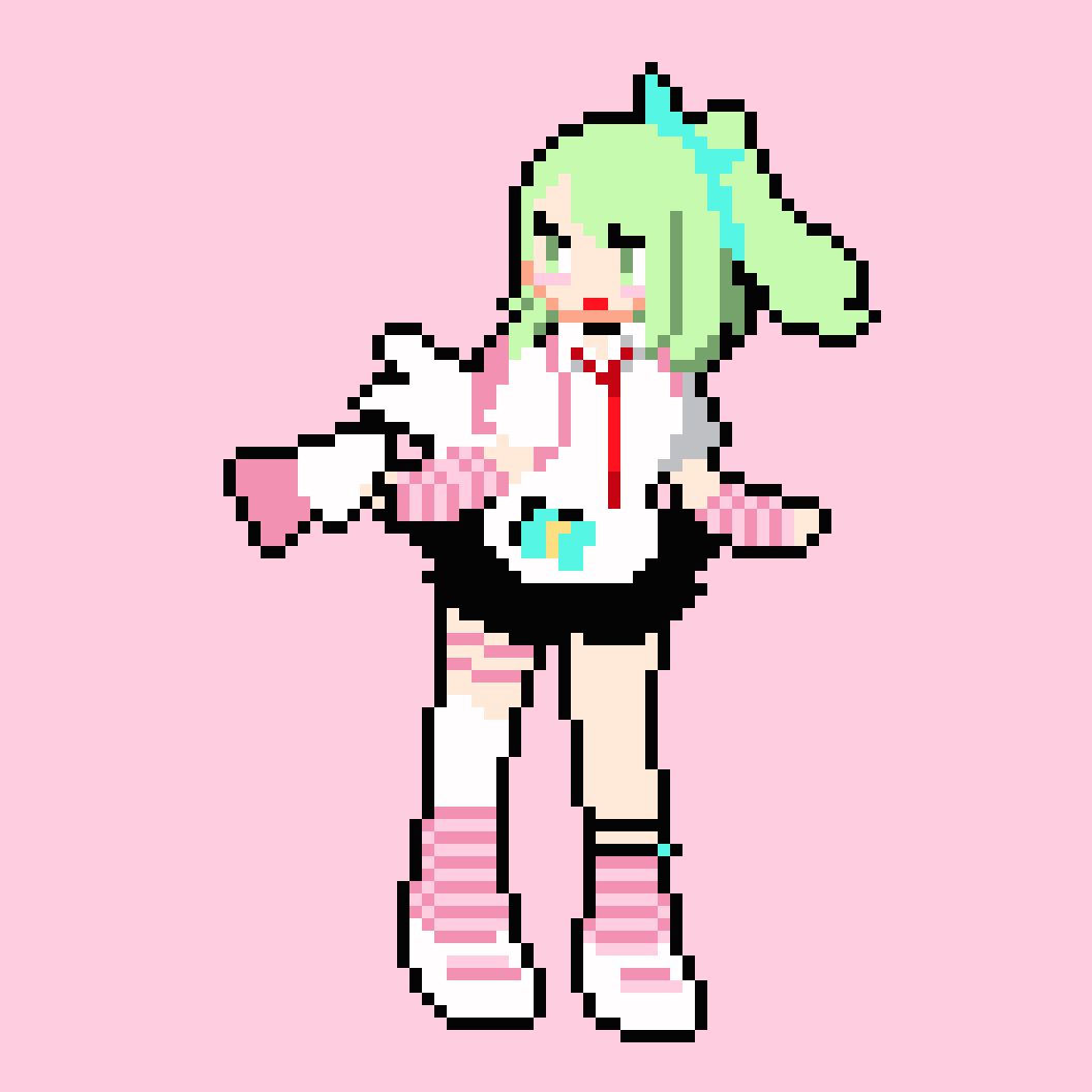 sandalsouls's tweet photo. 枠とか消し版千夏ちゃんドット絵
#ゼンゼロ #千夏 #妄想エンジェル https://t.co/O3IqJnJdA2