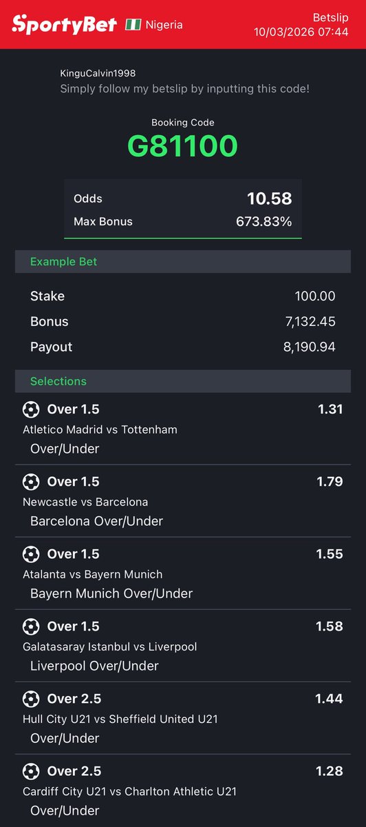 CALBET TIPS tweet media