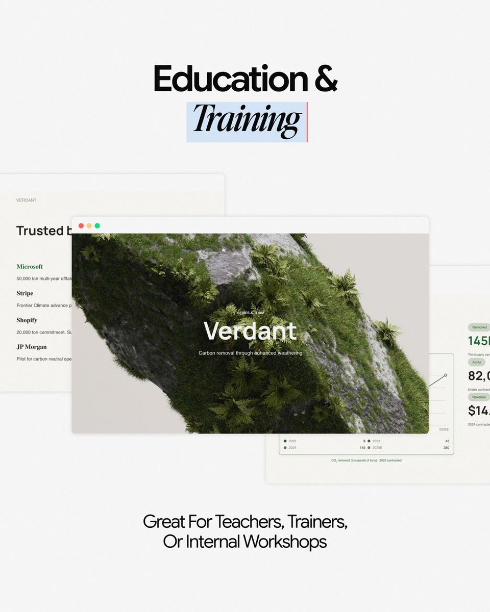Elevate your next presentation with the only template you’ll ever need. Designed with sleek AI aesthetics and a layout that works for literally any industry. Stop building from scratch and start winning. 
#PitchDeck #PresentationDesign #AI #Efficiency #WorkSmarter