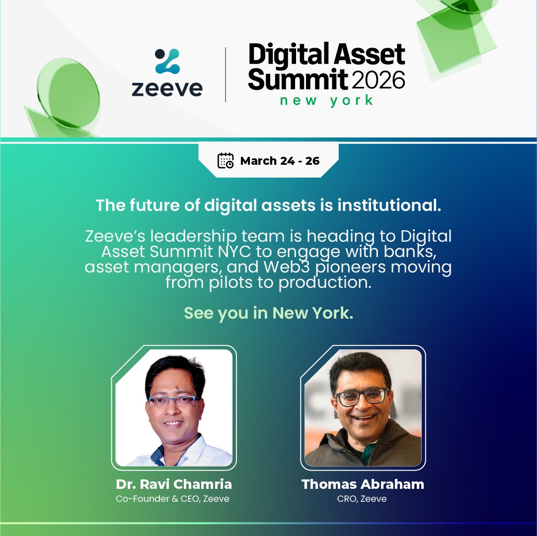 Zeeve📍Digital Asset Summit NYC tweet media