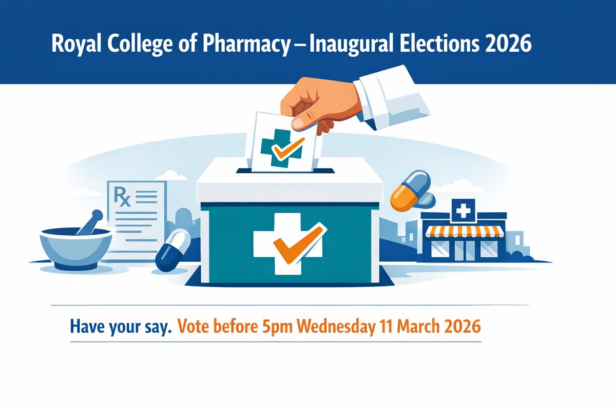 Pharmacistdaz's tweet photo. The first EPAC election closes 5pm tomorrow. Eight seats. Your votes shape the founding direction of the Royal College of Pharmacy. If you are an RPS member, use them. https://t.co/JDmKl1v2r3 https://t.co/OjnssnjZIy