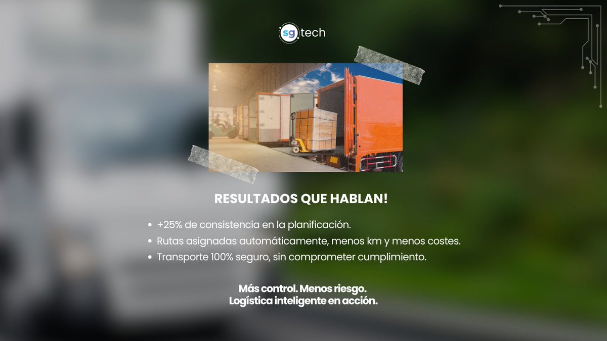 sgtech_hps's tweet photo. De “planificación a mano” a #planificación con #IA en #logística:
 +25% consistencia, rutas auto-asignadas, menos km/costes y foco en cumplimiento/seguridad.

#SupplyChain #Automatización #Operaciones #SgTech https://t.co/X86lyNLm0y