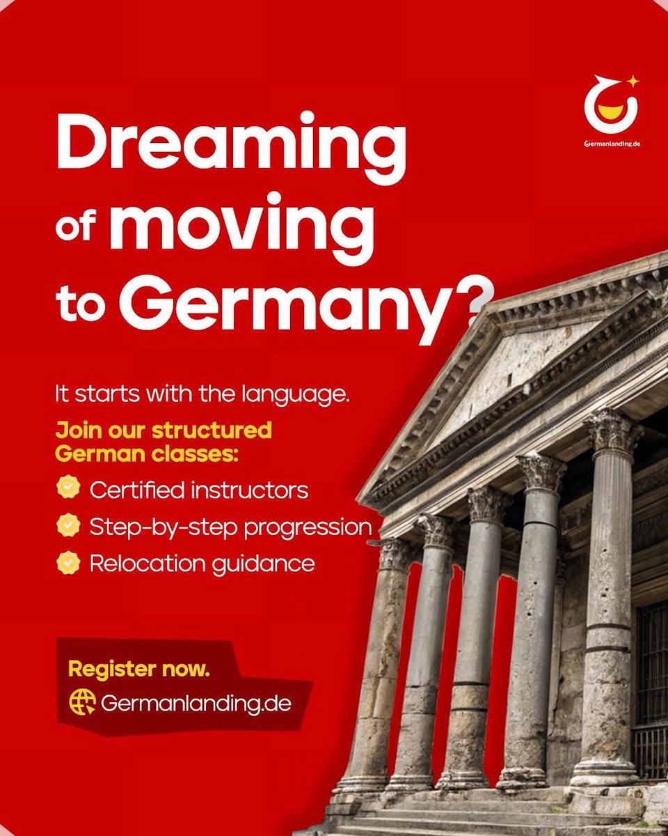 Dreaming of moving to Germany?

Your journey starts with the language.

Our structured German classes help you prepare for relocation with:

✔ Certified instructors
✔ Step-by-step learning progression
✔ Relocation guidance

Build the language foundation you need to succeed