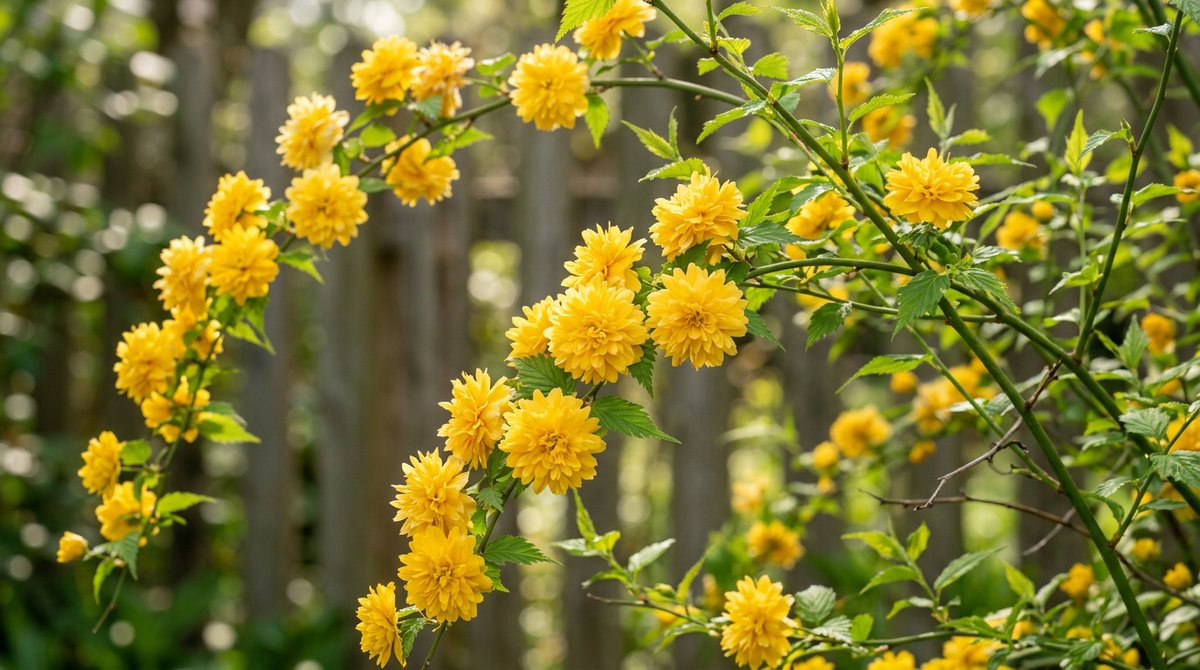 Besoin de lumière au jardin ? 🌼 La Kerria japonica est l'arbuste indispensable du printemps. Résistante et facile, elle offre une pluie de pompons jaunes !

Découvrez comment la planter : 👉 jardinetmaison.fr/plante/kerria-…
#Jardinage #Nature #Printemps #JardinEtMaison