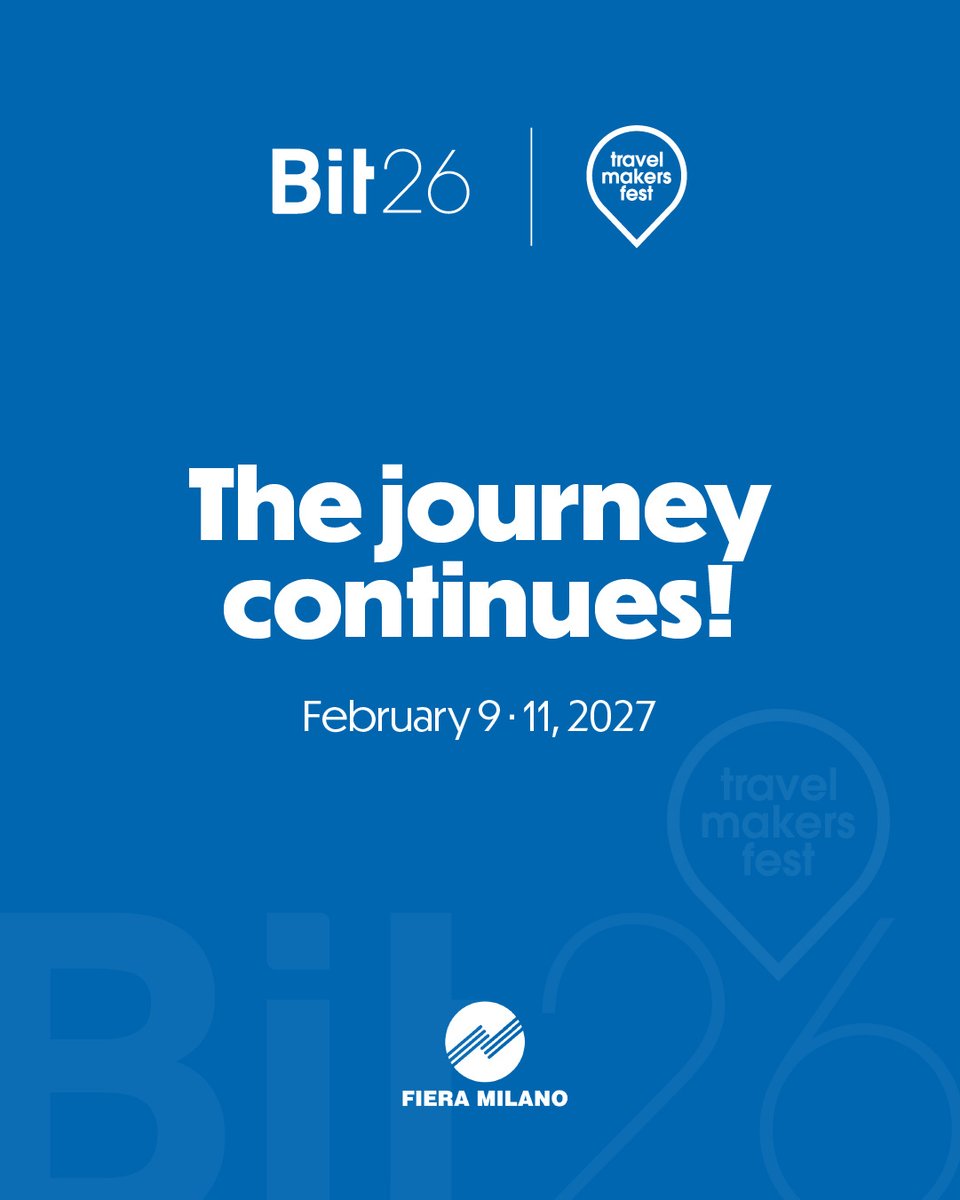 bitmilano's tweet photo. For three days, the tourism industry came alive with insights, visions and connections.
This edition marked Bit’s evolution from a traditional exhibition into a dynamic platform for ideas and innovation. https://t.co/8KAFX9ykgH