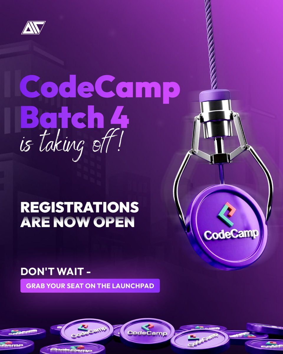 AsthaIT's tweet image. CodeCamp Batch 4 is officially taking off!  Registrations are now open - don’t wait to secure your spot on the launchpad.  

Apply now: codecamp.asthait.com/apply-now/  

#AIT #AsthaIT #CodeCamp #CodeCampByAIT #TechCareers