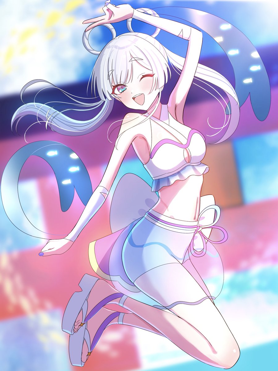 Ray衣装の月見ヤチヨさんを描きました。 ヤッチョには心の底から笑っ