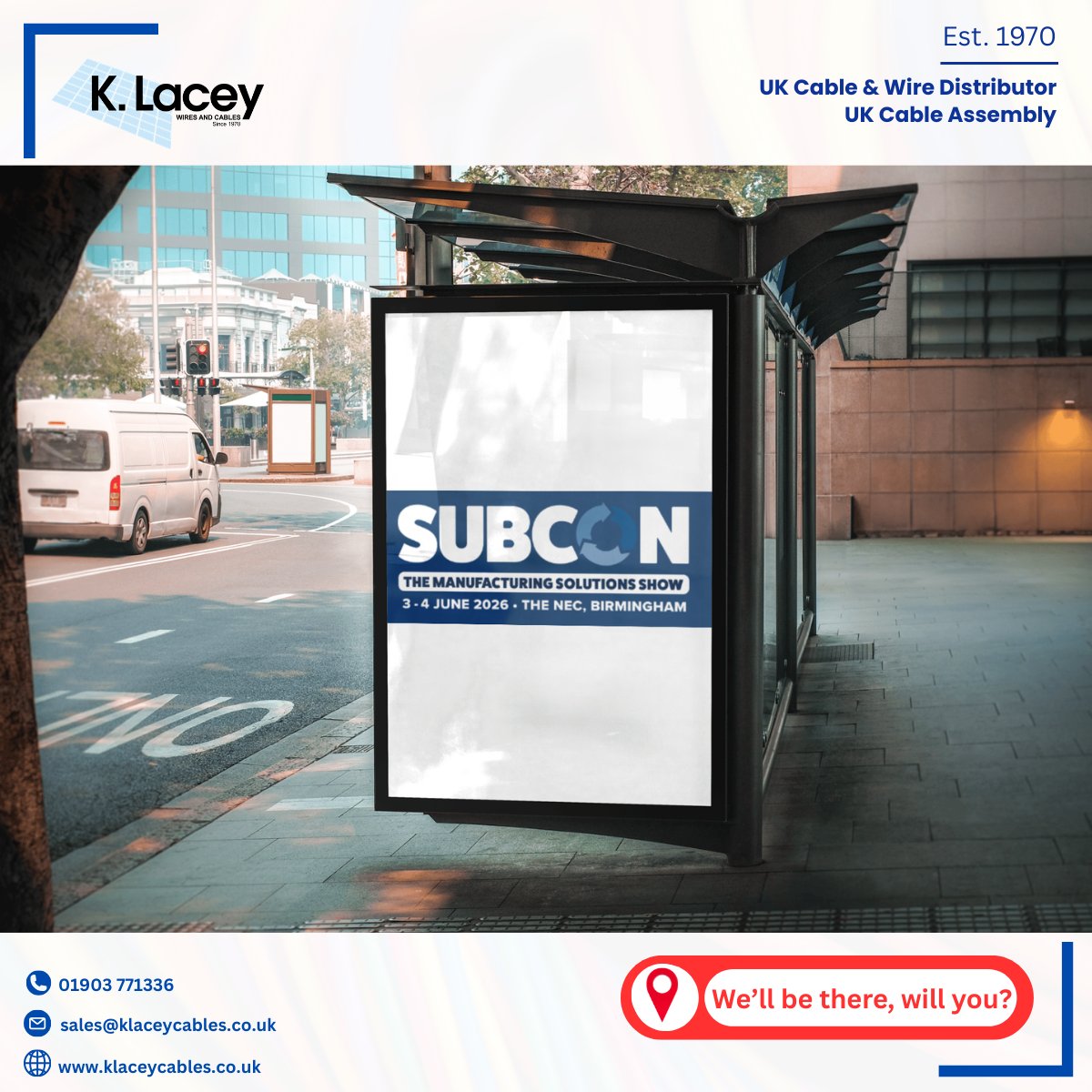 KLACEYCABLES's tweet image. SUBCON 2026 - The Manufacturing Solutions Show.
𝐖𝐞'𝐥𝐥 𝐛𝐞 𝐭𝐡𝐞𝐫𝐞, 𝐰𝐢𝐥𝐥 𝐲𝐨𝐮?
Save the date: 3 - 4th June, NEC, Birmingham.

#KLaceyCables #SUBCON26 #CableDistributor #CableAssembly #PrecisionManufacturing #UKManufacturing #CableDesign
#CablesAndWires #UKEngineering