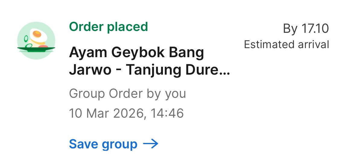 Aku order dari jam 2an siang loh buat buka puasa😭 masa sampe sekarang belom dikirim masih cari driver😭

kalo sampe ujungnya kena cancel lagi, next kalian anterin pake naga yah <a href="/GrabID/">Grab Indonesia</a> sedih bjir masa ga makan lagi