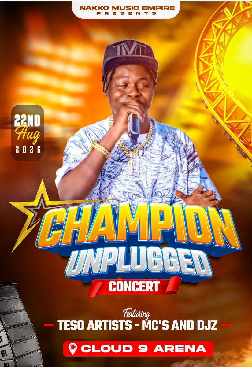 JaguarVin's tweet photo. Nakko Music Empire Muzikk 👑 🦍 
Champion Unplugged Concert Featuring Most Talented Artists &amp; DJs &amp; Comedians 
Cloud 9 Arena 22 Confirmed https://t.co/fP5OsvOXpM