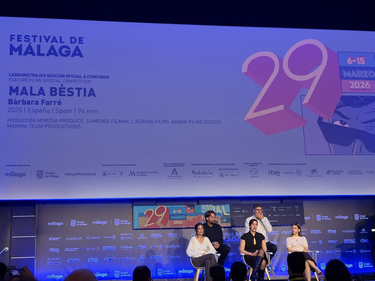 barbaralopez's tweet photo. Mala bestia de Barbara Farré ,en @FestivaldeMalag Una historia que te seduce desde el primer momento.#29FestivaldeMalaga #cineespañol https://t.co/H60wWs0bYT