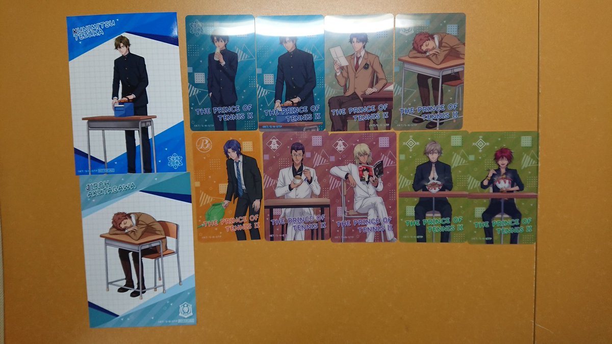 scarletkarasu51's tweet photo. 【譲渡】新テニスの王子様 ジャンプフェスタ
[譲]越前、手塚、不二、佐伯、跡部、芥川、幸村、丸井、木手、平古場、白石、謙也、遠山
[求]定価・特典100円(+送料）
郵送でのお渡し
お譲り先を決めたいため返信にお時間をいただきます。
交換は異種忍足、仁王、財前。お断りする場合があります。 https://t.co/ssoF7Rg1In