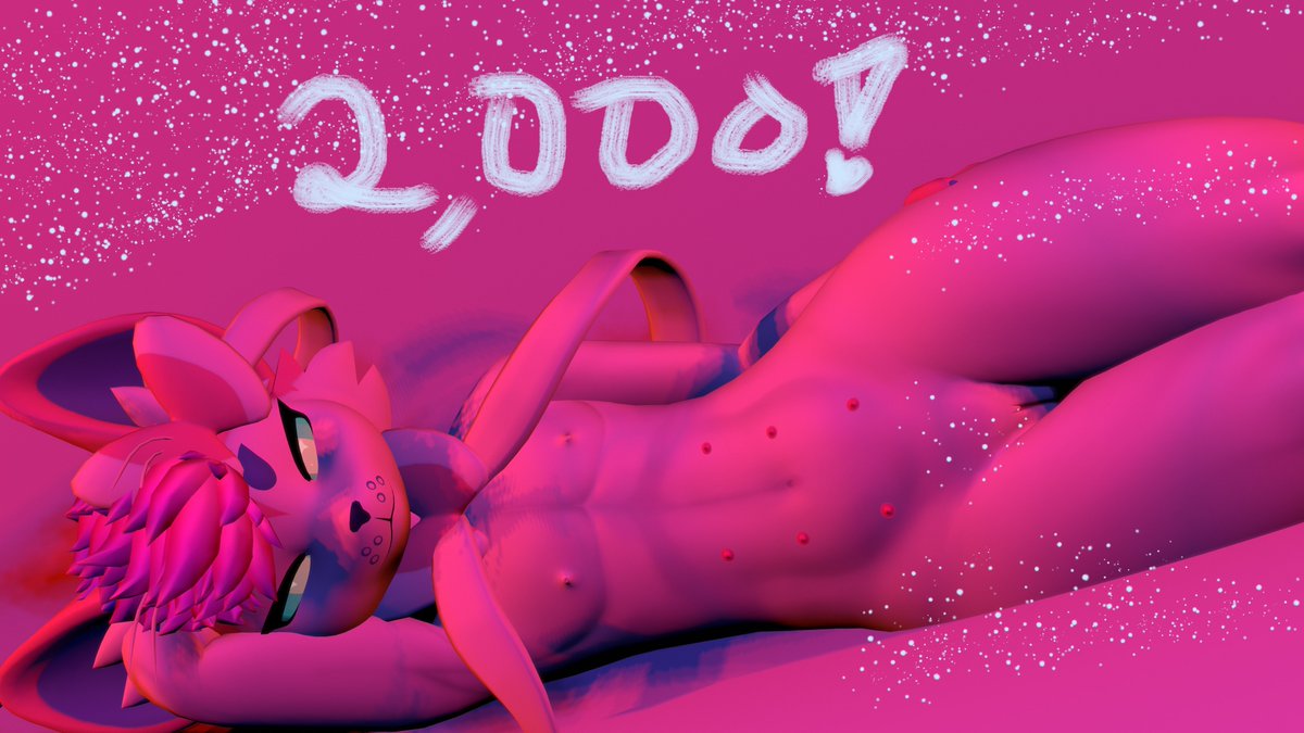 Woh, I can't believe it. Thanks so much for all you creatures that have followed and enjoy my stuff!

Enjoy this silly photo i whipped up for you all 
^///^