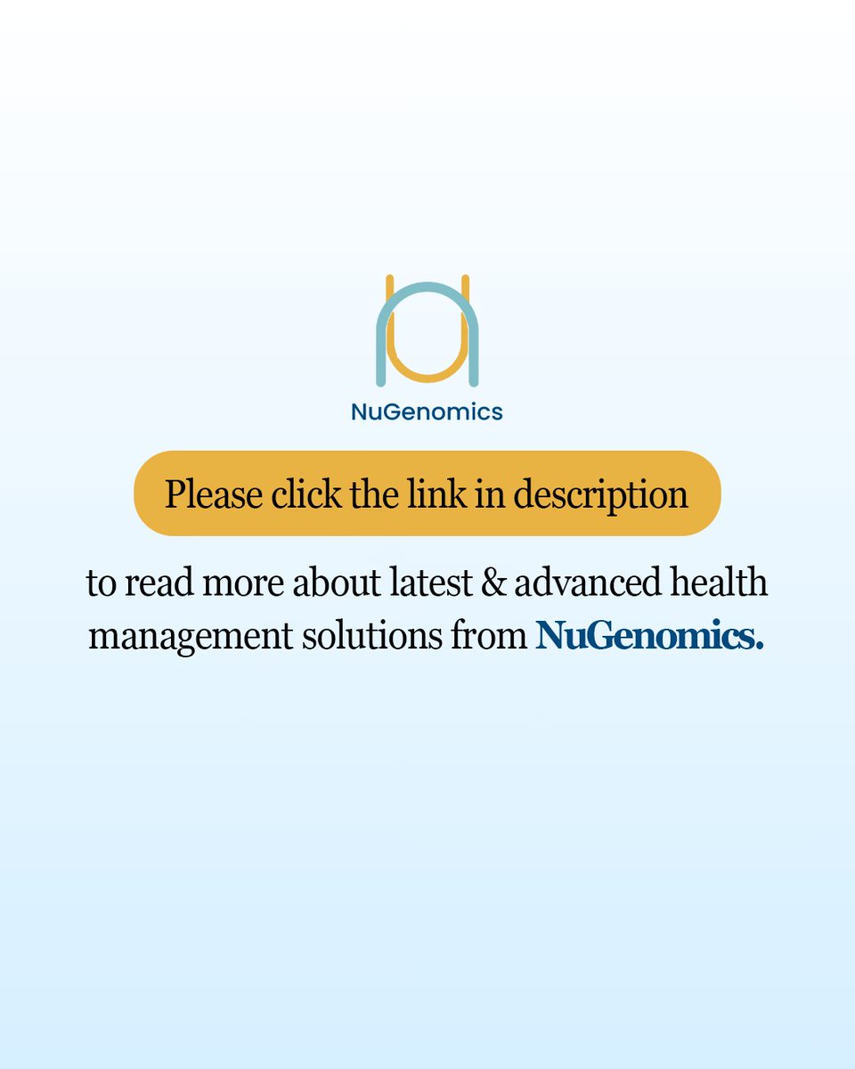 ANugenomics's tweet photo. What if the future of healthcare wasn’t about treating disease…
but understanding your body before problems even begin?

At NuGenomics, we believe health should never be one-size-fits-all.

Read more: https://t.co/iZbSyNlY1v

#NuGenomics #GeneticWellness #DNAHealth https://t.co/M6TpTFoYQ8