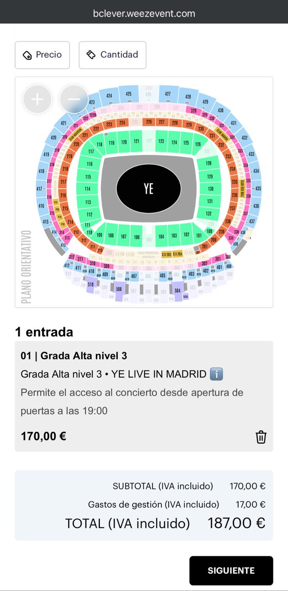 dearproductions's tweet photo. Me parece pasarse bastante que la peor y más barata entrada para ver a @kanyewest en #Madrid cueste 190€… #KanyeWest #KanyeWestMadrid https://t.co/p5A7GbVnZI