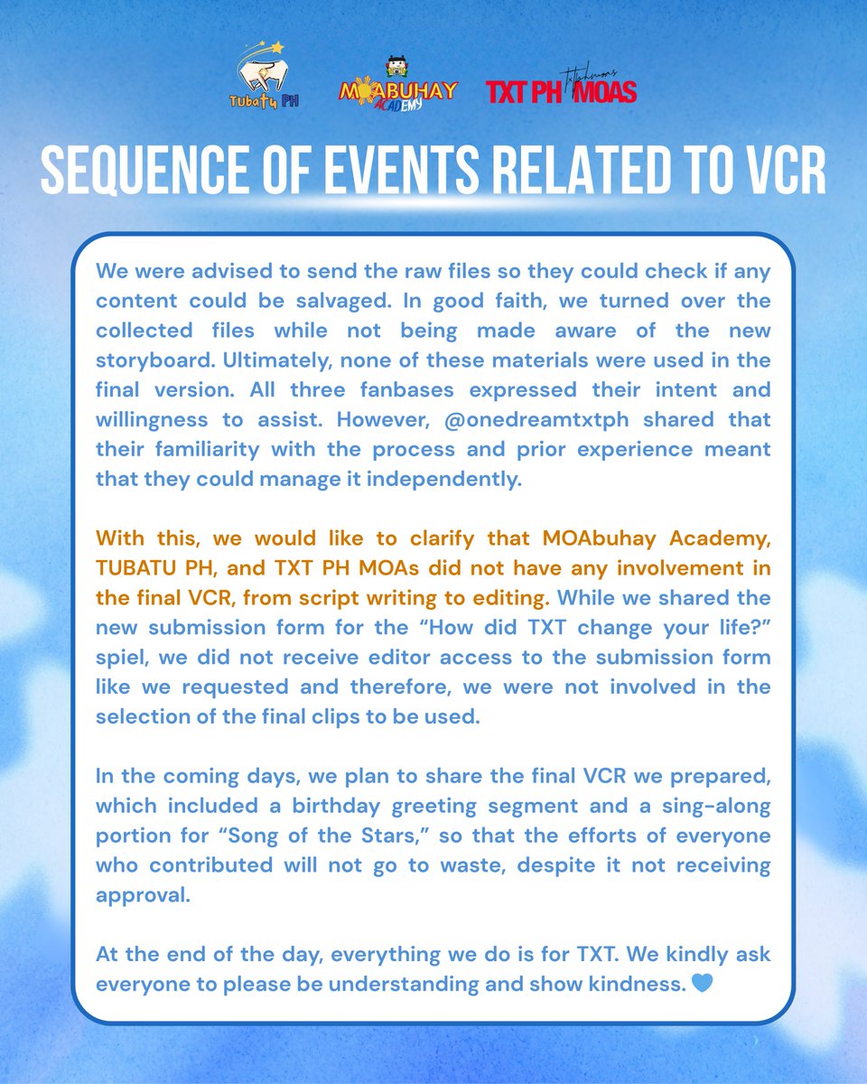 Sequence of Events Related to VCR

With <a href="/tubatuph/">TUBATU PH</a> and <a href="/txtphmoas/">TXT PH MOAs</a>