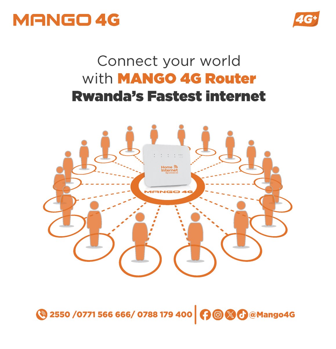 Mango4G's tweet image. WITINDA,igurire Mango 4G router, uzamure urwego rwa internet yawe. Internet yihuta knd igendanwa kugiciro kiri hasi cyane!! Hamagara 2550 kubindi bisobanuro

#truly4gnetwork #mango4g #getcozywithus