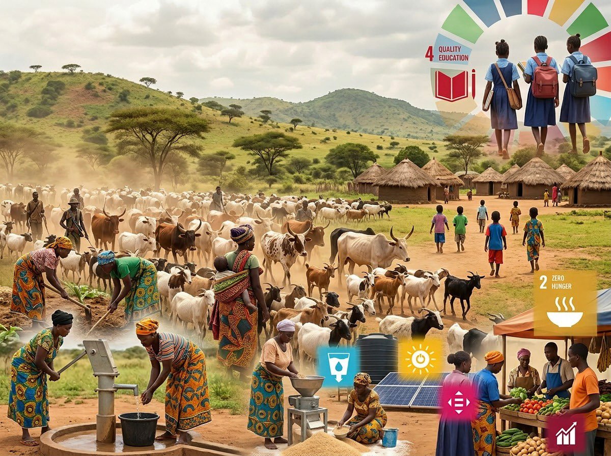 au_ibar's tweet image. PPR eradication is a catalyst for multiple #SDGs: 

It reduces poverty, improves nutrition, empowers women and protects biodiversity. The EU‑supported action aligns #PPR control with #Agenda2063, ensuring #AnimalHealth investments translate into broader social &amp;amp; economic gains.