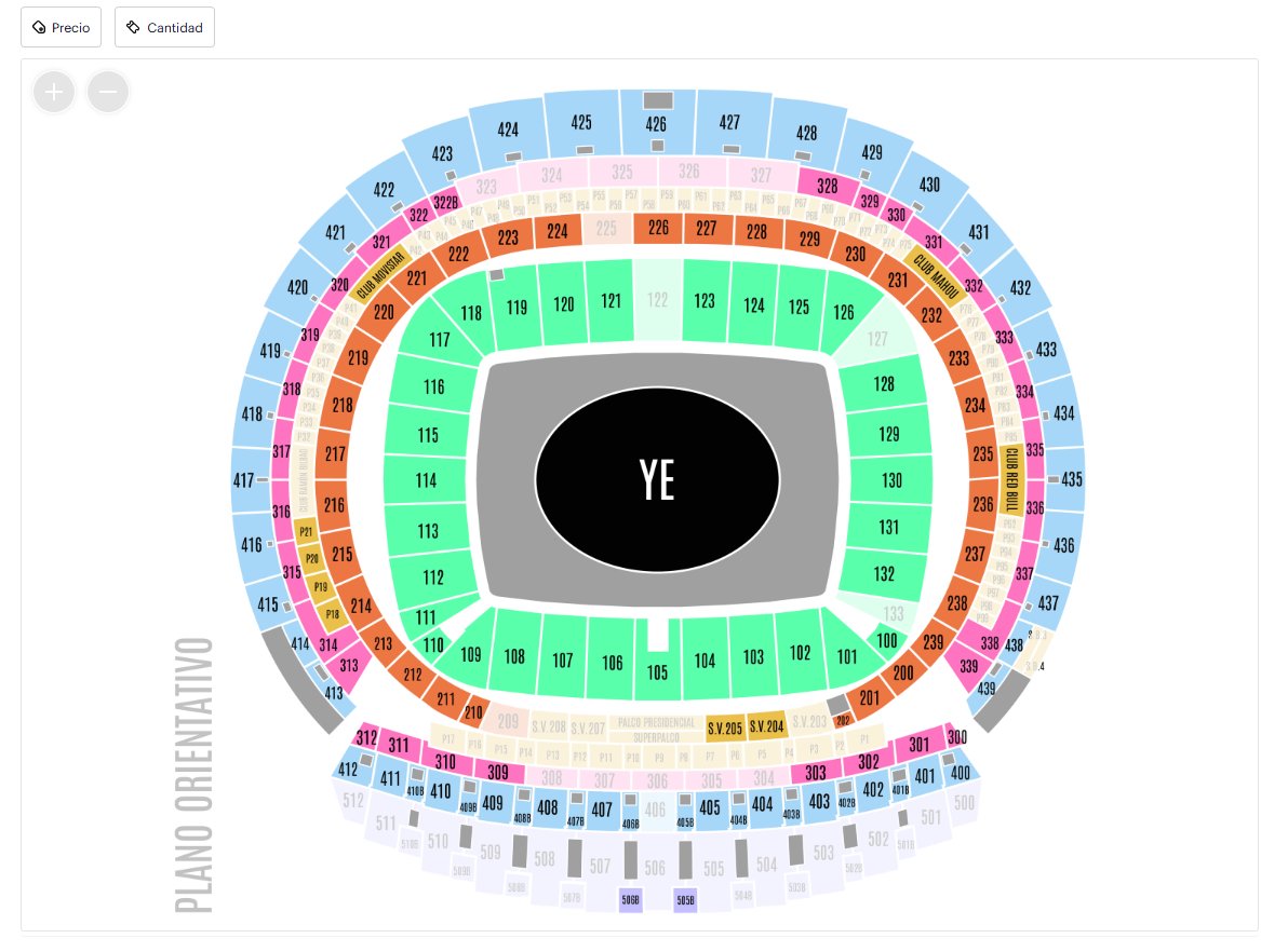 190€ pa verlo desde la ultima fila con primasticos me cago en tu puta raza kanye west nazi de mierda y me cago en las piedras con las que hicieron la lapida de todos los putos muertos del promotor, os reis de la peña, musica pa putos ricos, anda a la mierda hijo de puta