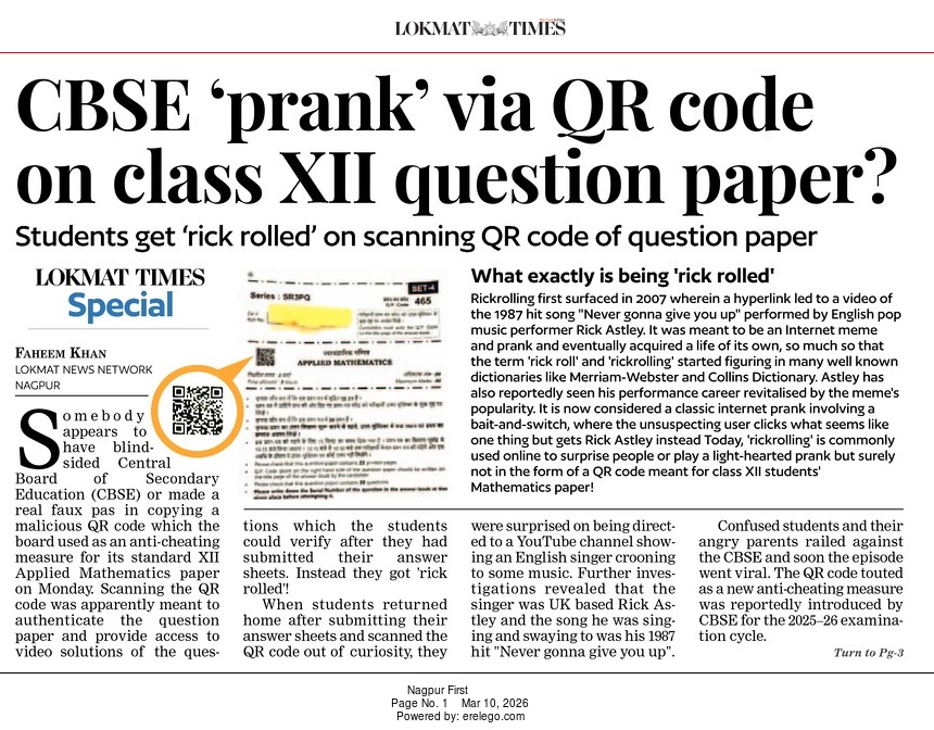 FaheemLokmat's tweet photo. CBSE pranks with students 
@pariksaguru @PMOIndia https://t.co/1G82aKC6J3