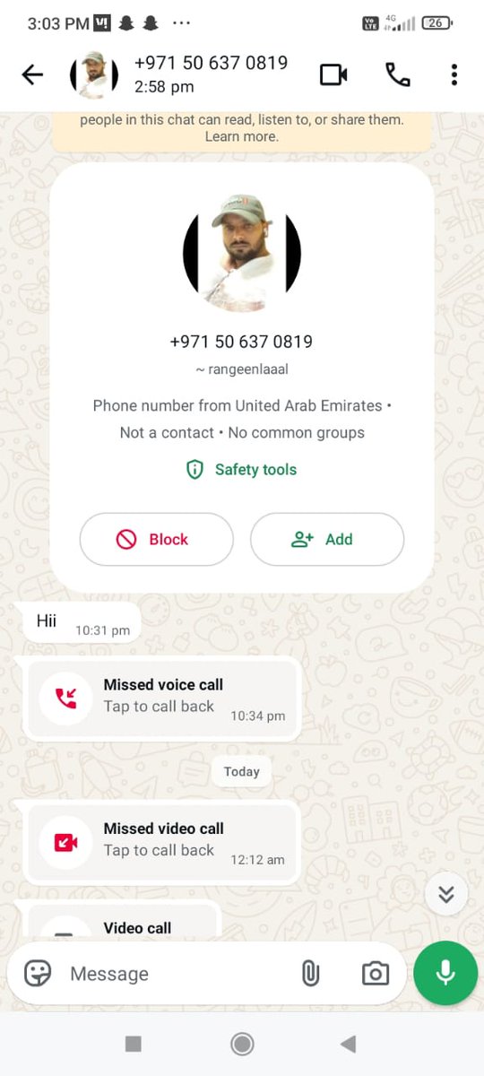 praphulmobile's tweet photo. @DubaiPoliceHQ dear dubai police yeh Banda india me hamare ghar whatsapp video call karke hamare bahan betiyon ko gali deta hai please sir iss koi action lijiye kabhi bolata hai Dubai mein rahata hun kabhi bolata hai azman me https://t.co/36milEY0dF
